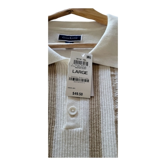 Club Room Men's White Polo Shirt - Picture 2 of 14